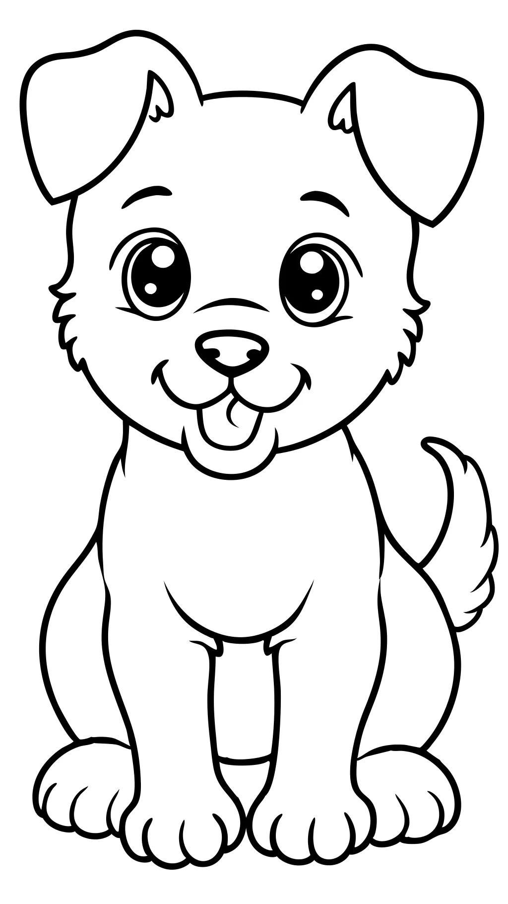 coloriages de chiot imprimables